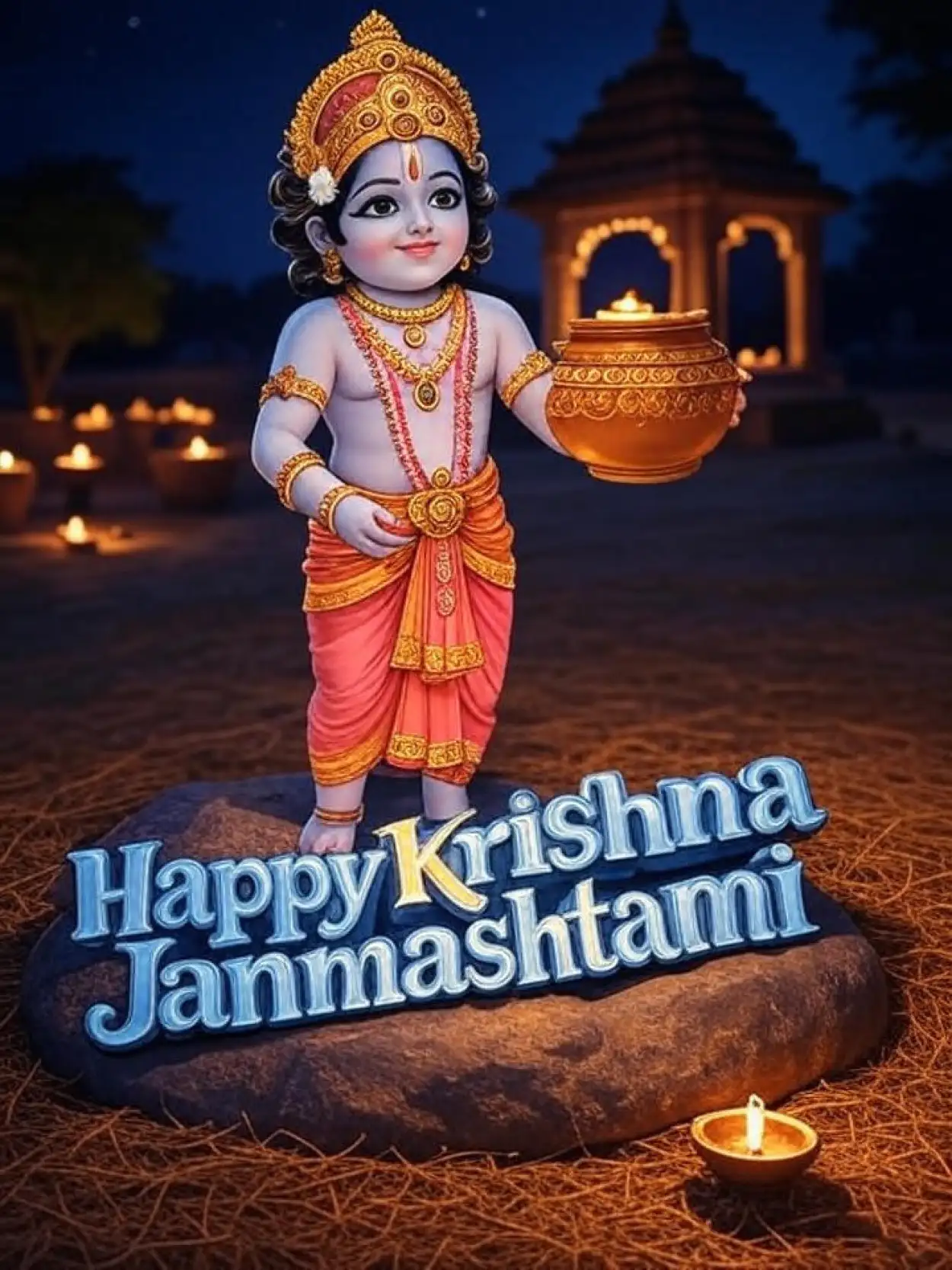 happy krishna janmashtami 2025 whatsapp dp images