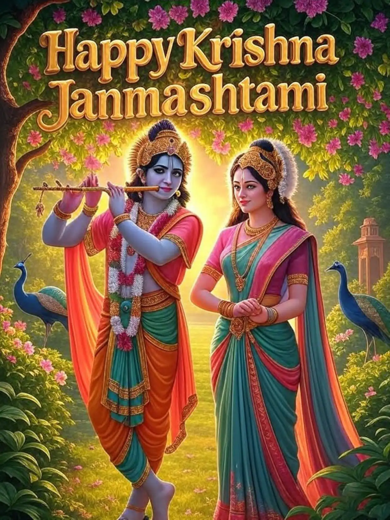 happy krishna janmashtami 2025 whatsapp status