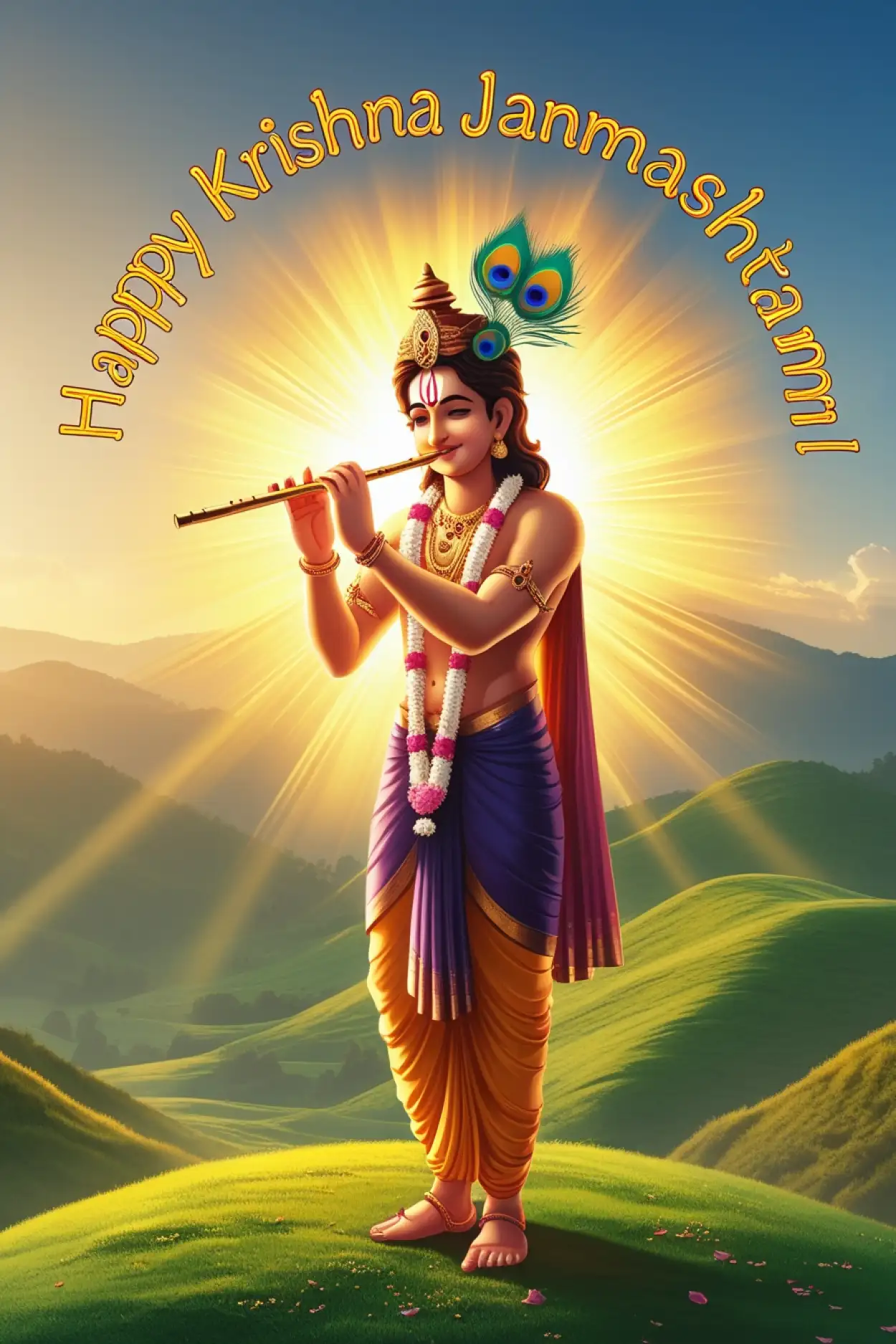 happy krishna janmashtami 2025 wishes in gujarati