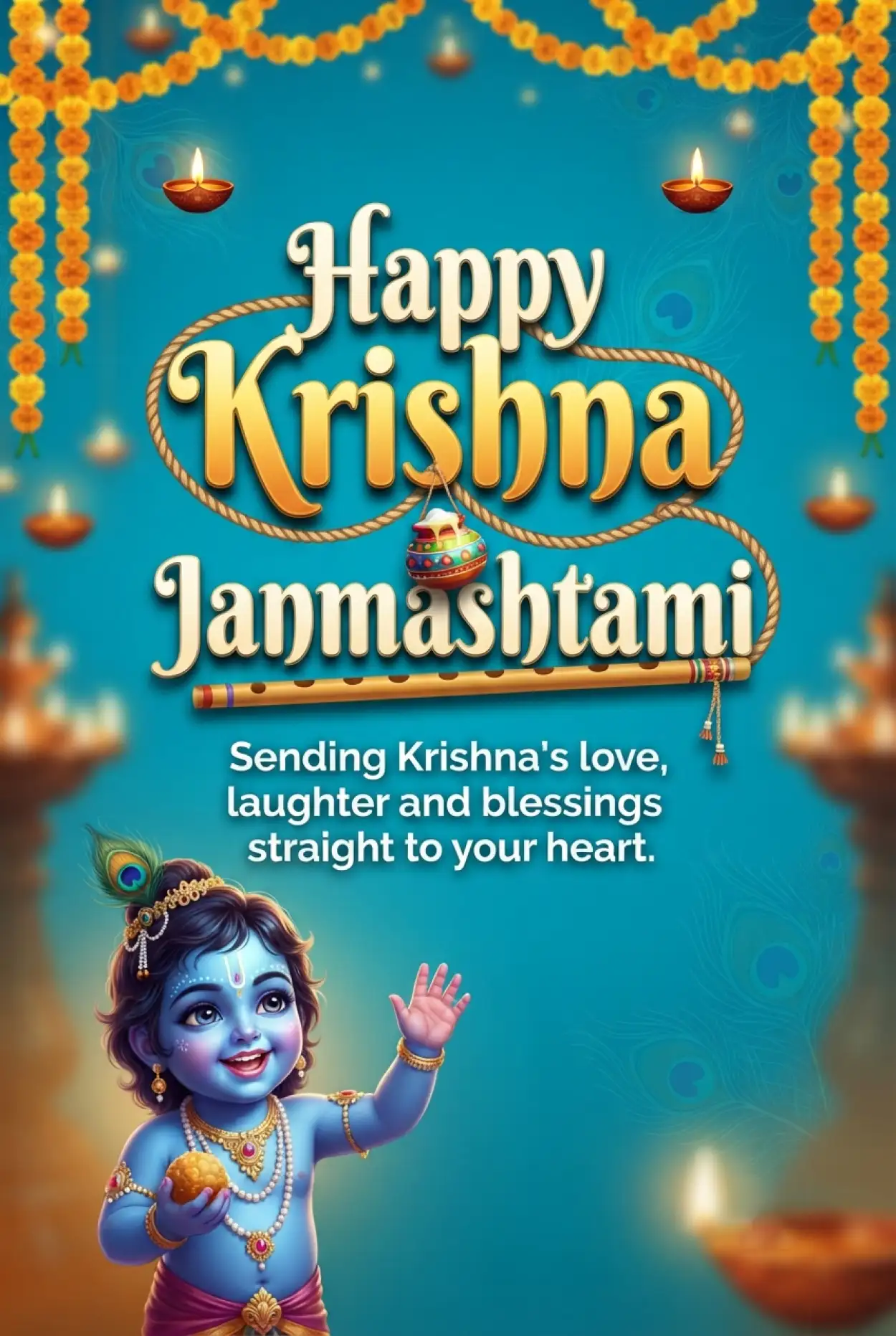 Free Download Happy Krishna Janmashtami 2026 Whatsapp Images - High Quality Happy Krishna Janmashtami 2026 Image