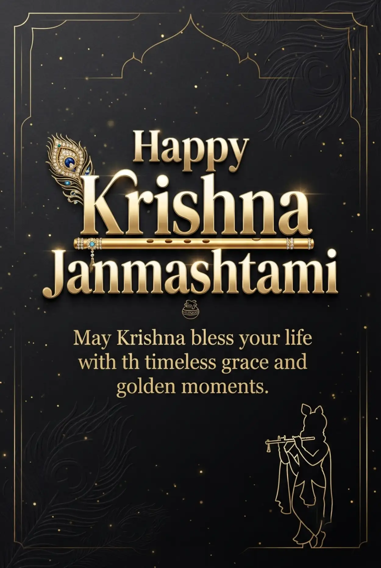 Free Download Happy Krishna Janmashtami 2026 Whatsapp Wishes - High Quality Happy Krishna Janmashtami 2026 Image