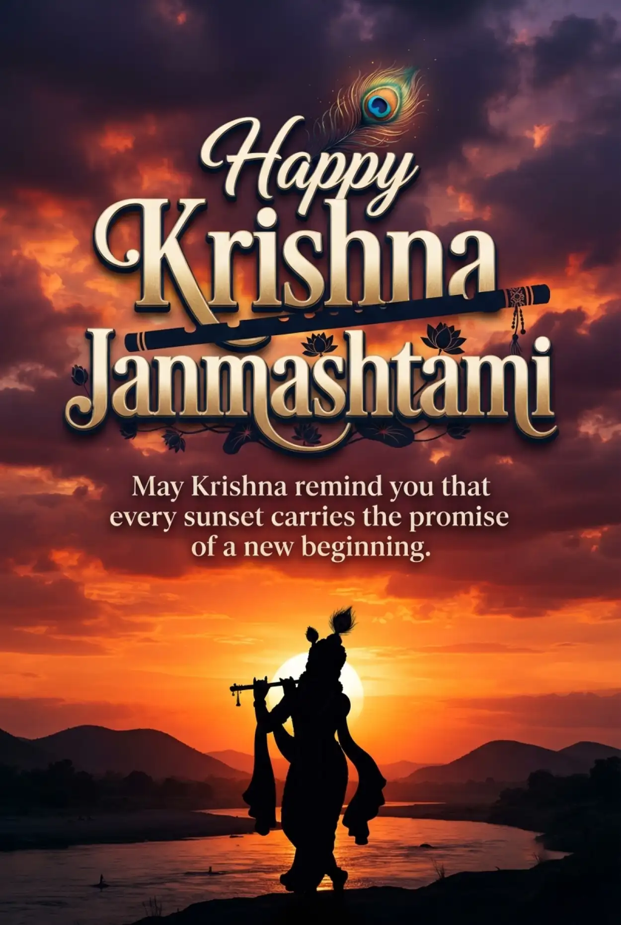 Free Download Happy Krishna Janmashtami 2026 Wishes For Wife - High Quality Happy Krishna Janmashtami 2026 Image