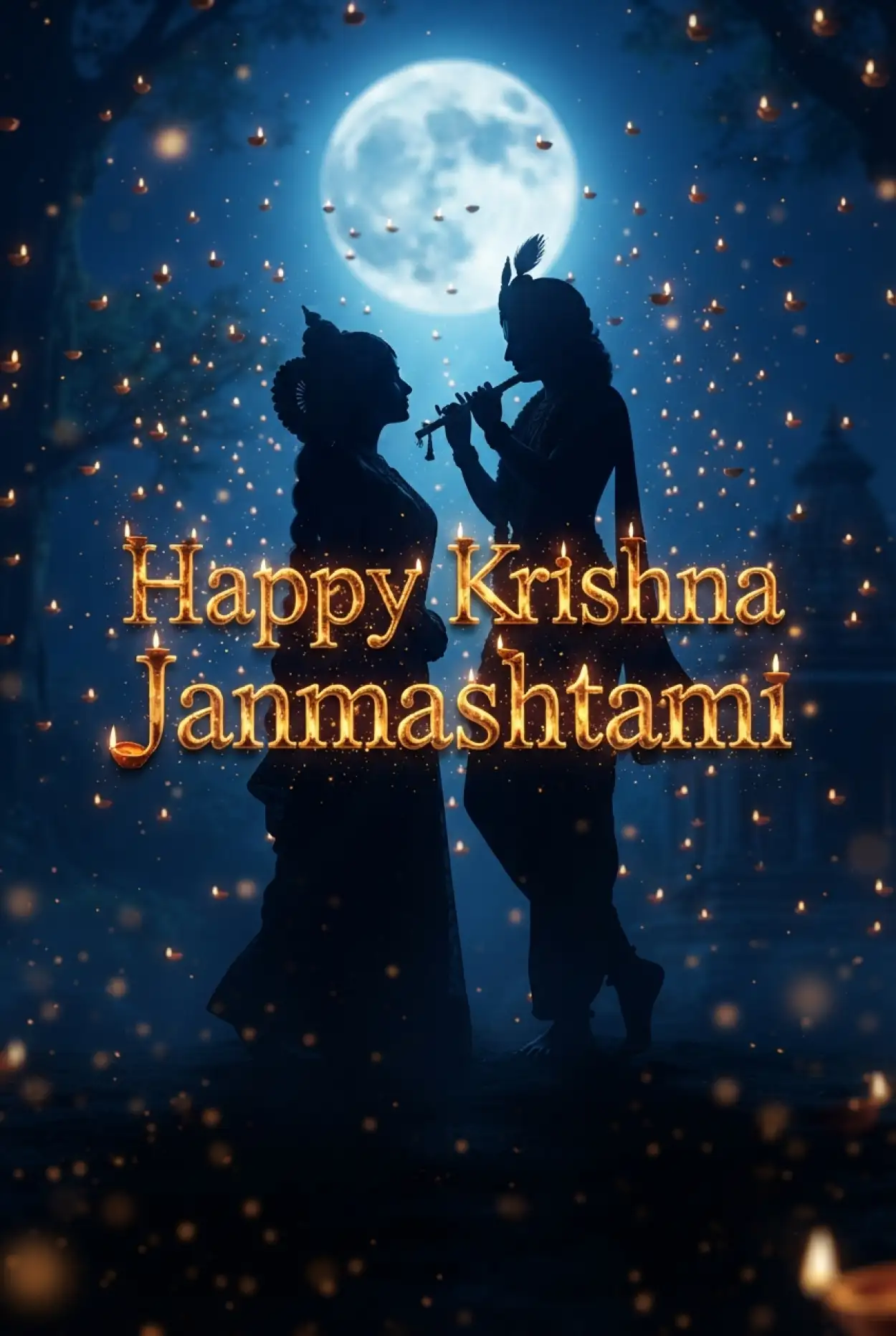 Free Download Happy Krishna Janmashtami Greetings For Whatsapp Status 2 - High Quality Happy Krishna Janmashtami Greetings Image