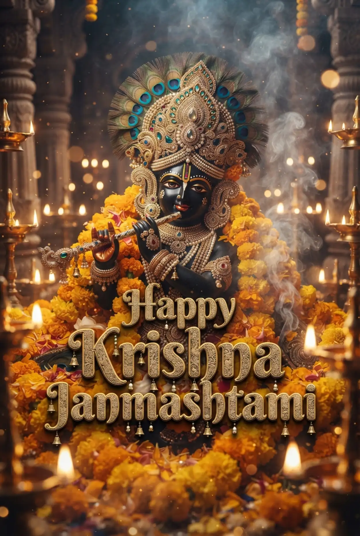 Free Download Happy Krishna Janmashtami Greetings For Whatsapp - High Quality Happy Krishna Janmashtami Greetings Image