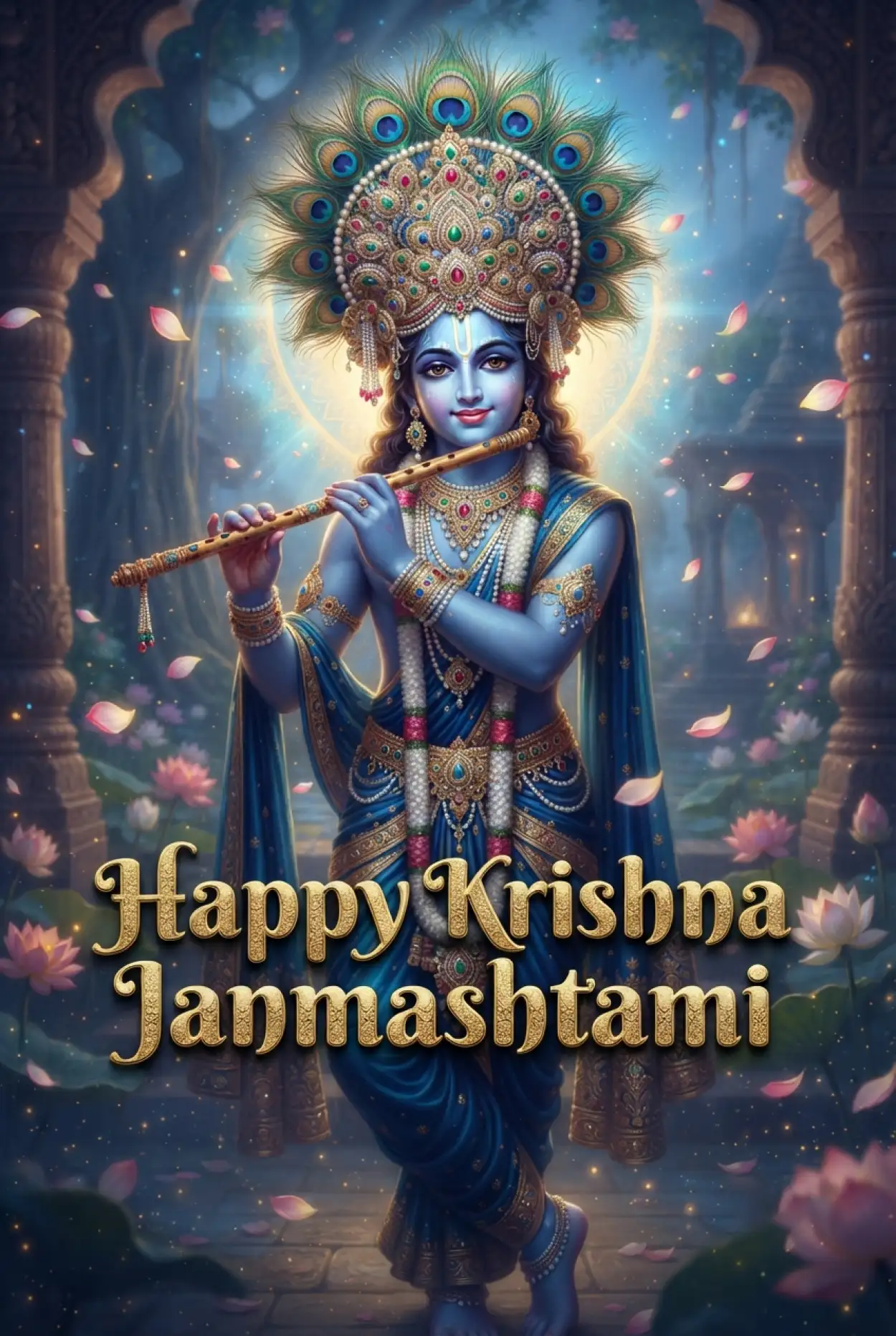 Free Download Happy Krishna Janmashtami Greetings From Lord Krishna - High Quality Happy Krishna Janmashtami Greetings Image