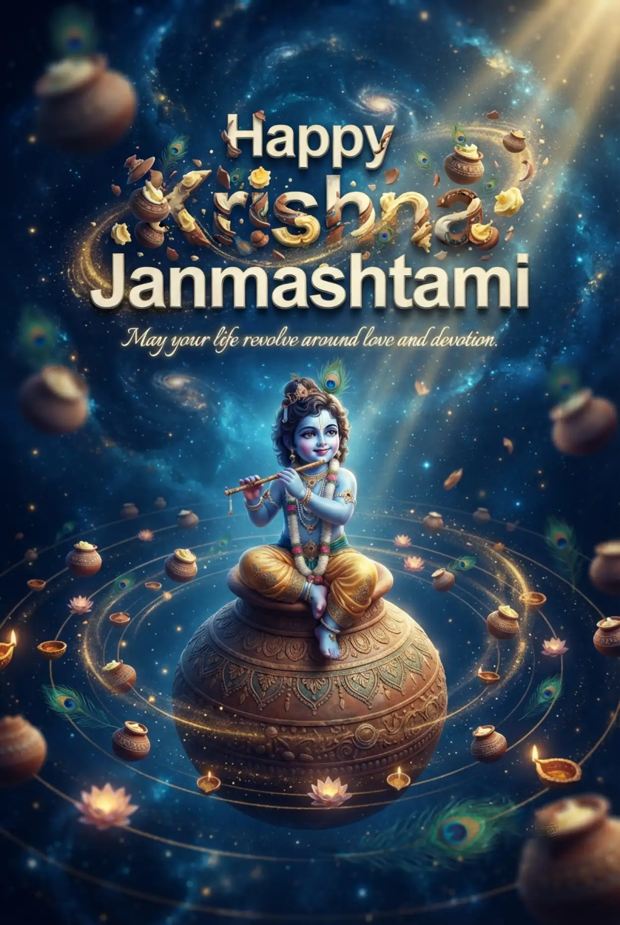 Free Download Happy Krishna Janmashtami Greetings Messages - High Quality Happy Krishna Janmashtami Greetings Image