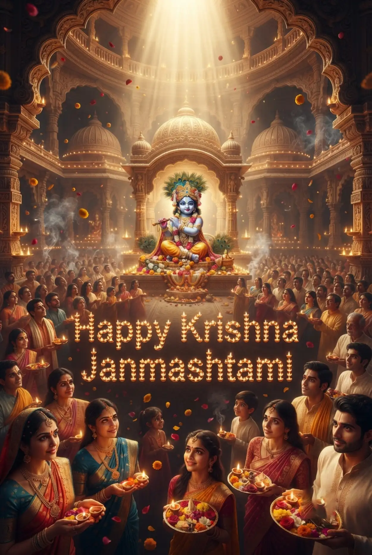 Free Download Happy Krishna Janmashtami Greetings - High Quality Happy Krishna Janmashtami Greetings Image
