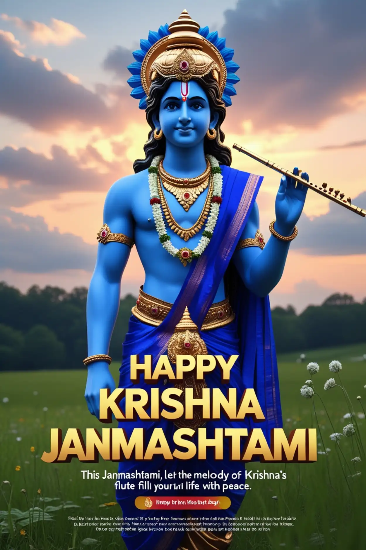 Happy Krishna Janmashtami Instagram captions