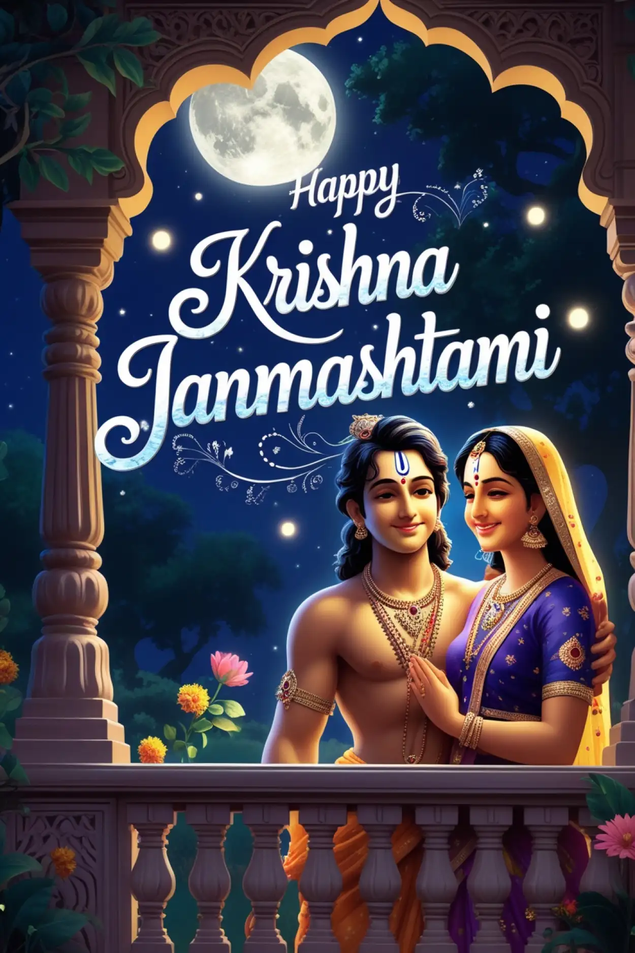 Free Download Happy Krishna Janmashtami Krishna Cartoon Images - High Quality Happy Krishna Janmashtami Background