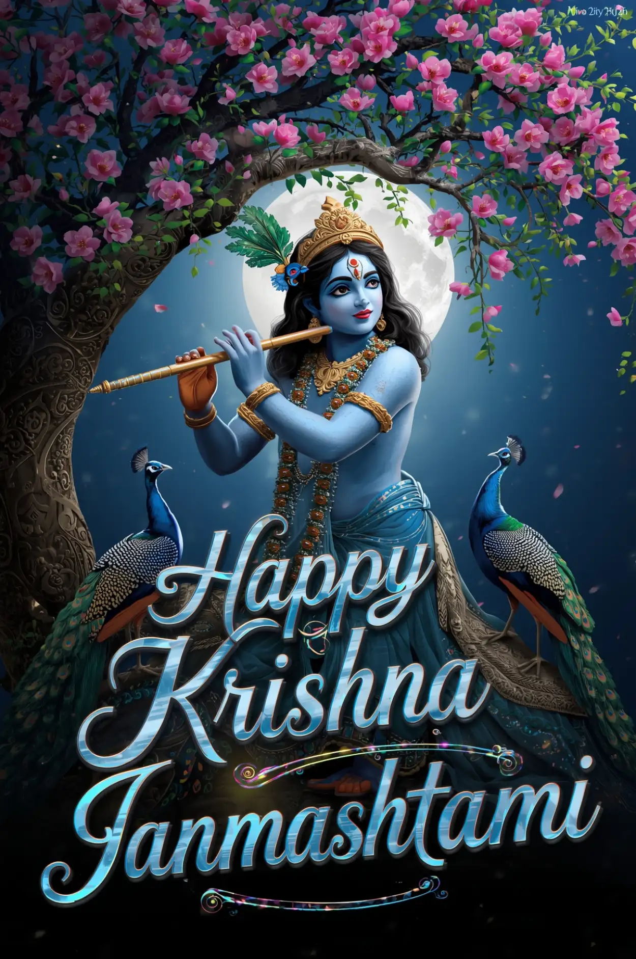Free Download Happy Krishna Janmashtami Krishna Crown Photo - High Quality Happy Krishna Janmashtami Background