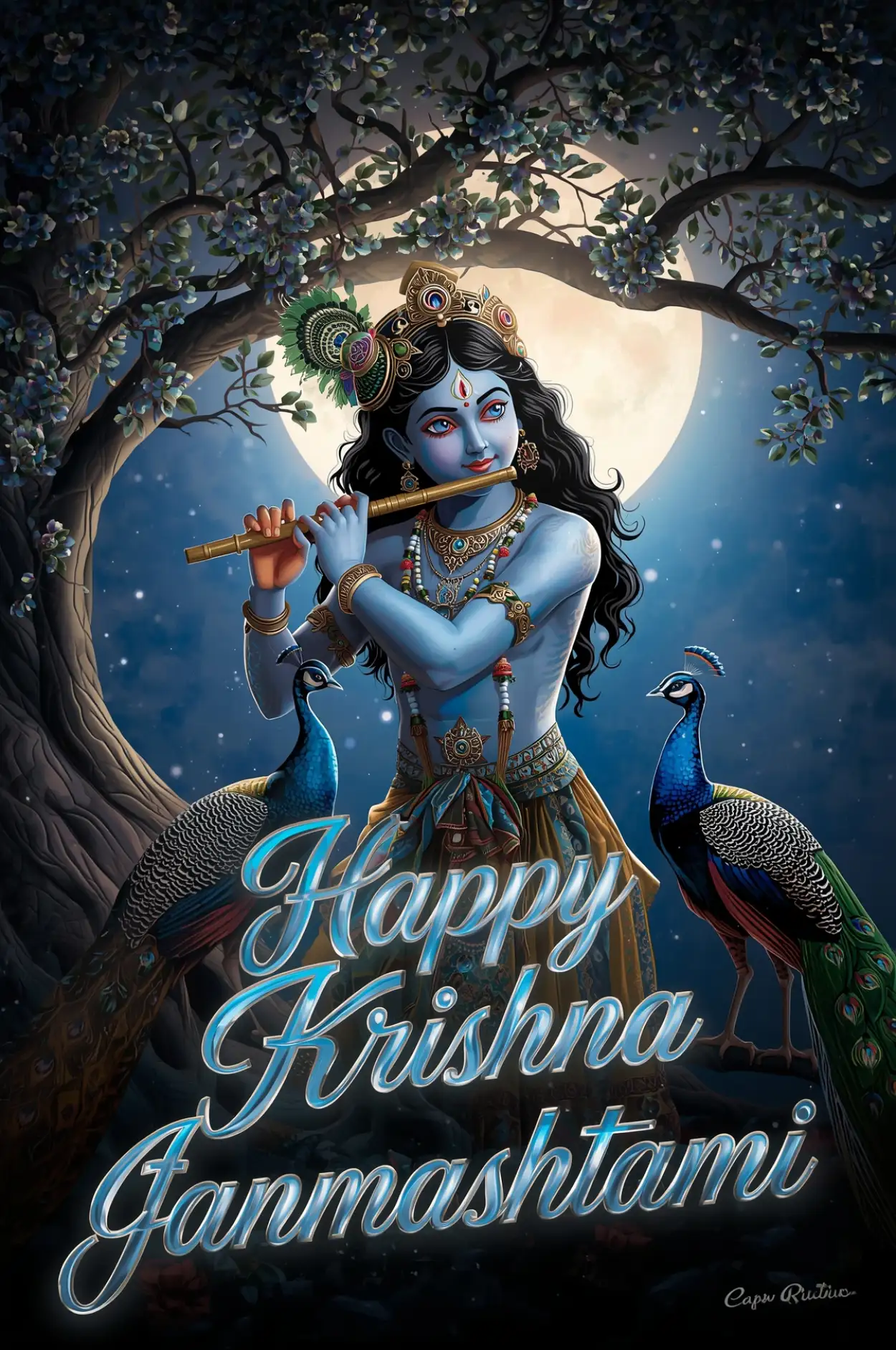 Free Download Happy Krishna Janmashtami Krishna Dancing Image - High Quality Happy Krishna Janmashtami Background