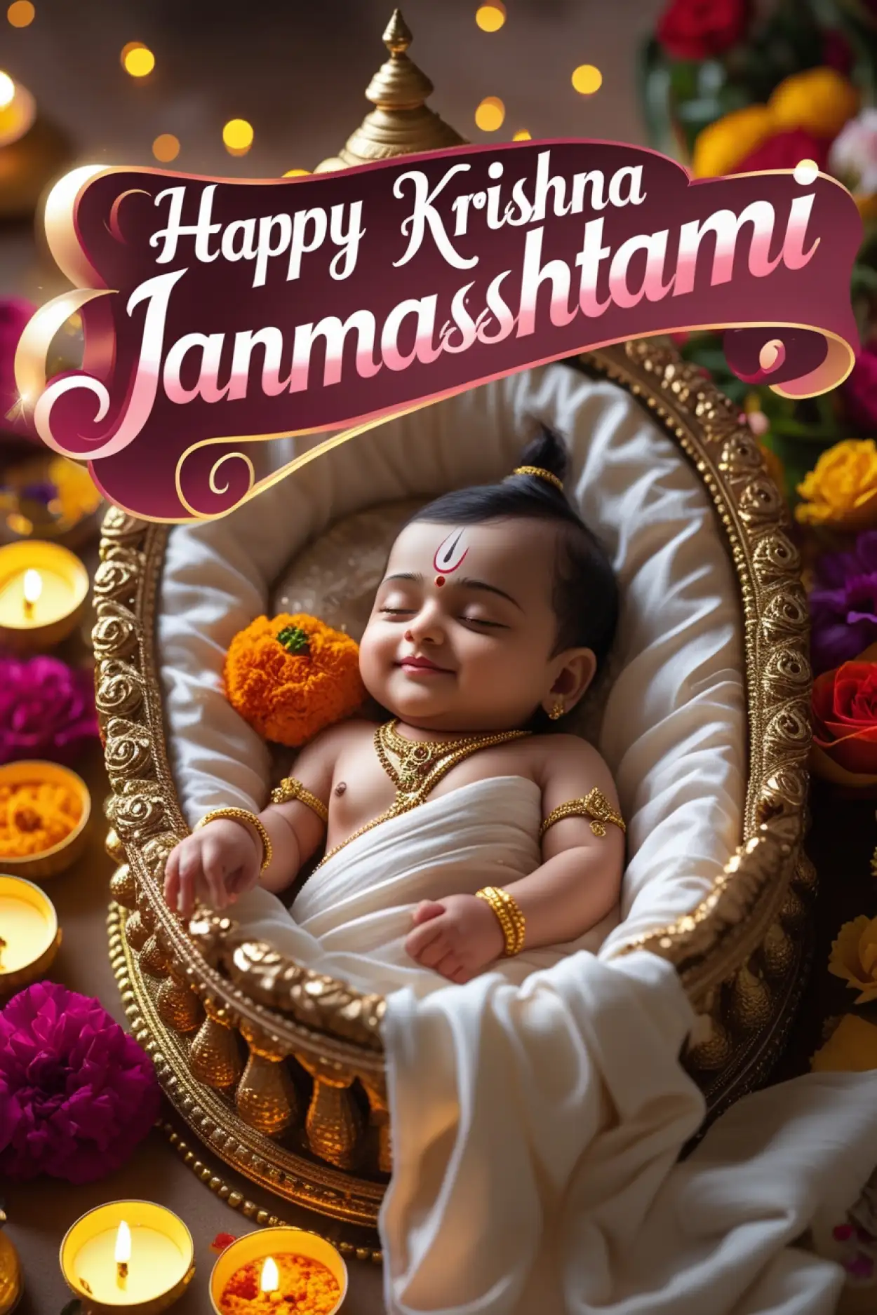 Free Download Happy Krishna Janmashtami Laddu Gopal Photo - High Quality Happy Krishna Janmashtami Background
