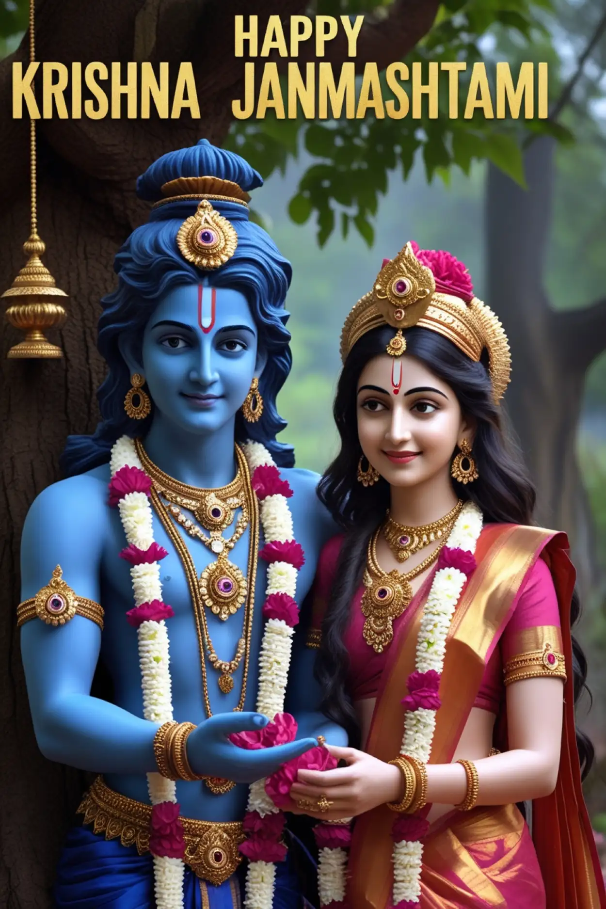 Happy Krishna Janmashtami photo editing background