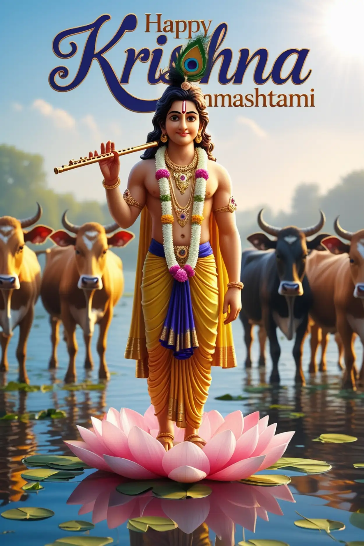 Free Download Happy Krishna Janmashtami Photo Frame Editing - High Quality Happy Krishna Janmashtami Background