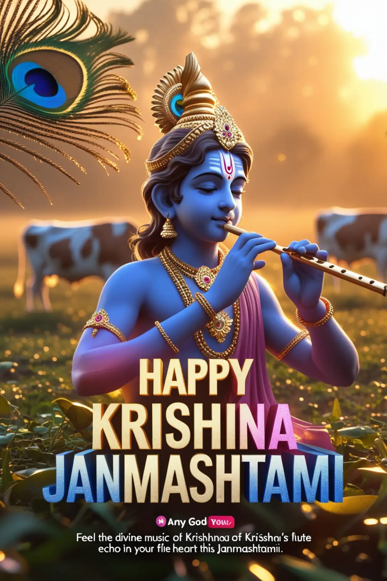 Free Download Happy Krishna Janmashtami Wallpaper 4K - High Quality Happy Krishna Janmashtami Background