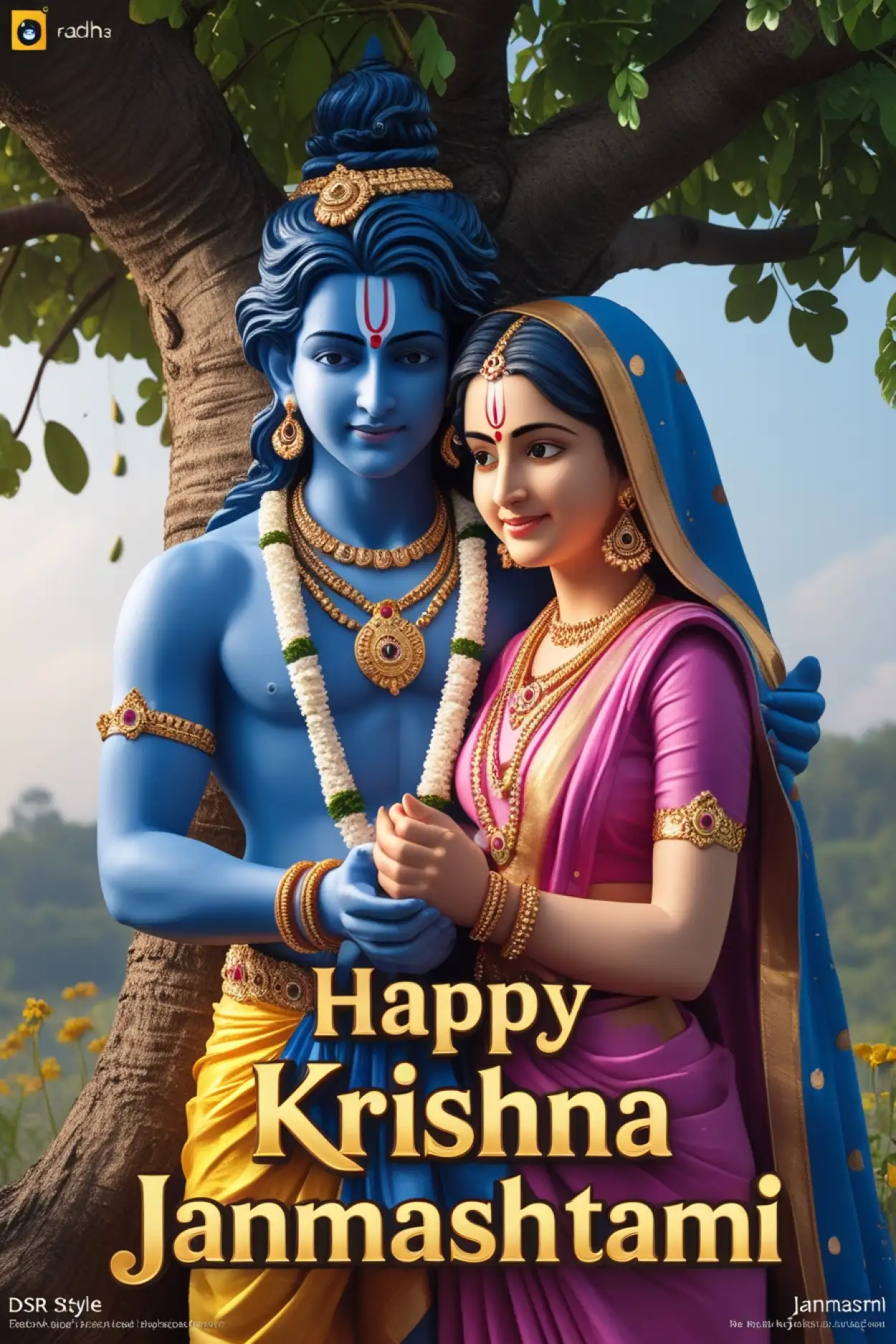 Free Download Happy Krishna Janmashtami Wishes With Lord Krishna - High Quality Happy Krishna Janmashtami Background