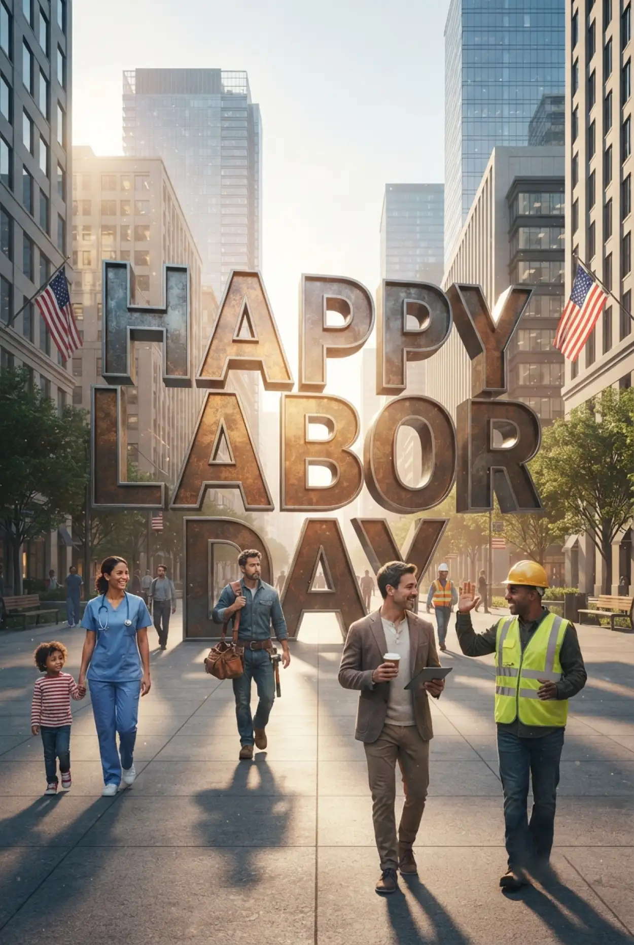 Free Download Happy Labor Day 2026 Usa Instagram Greeting Post - High Quality Happy Labor Day USA 2026 Image