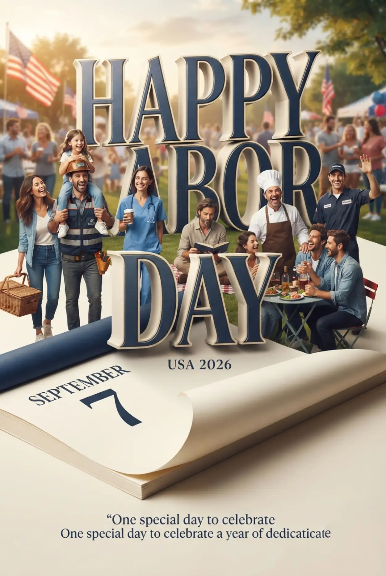 Free Download Happy Labor Day September 7 2026 Wishes For Instagram And Facebook - High Quality Happy Labor Day USA 2026 Image