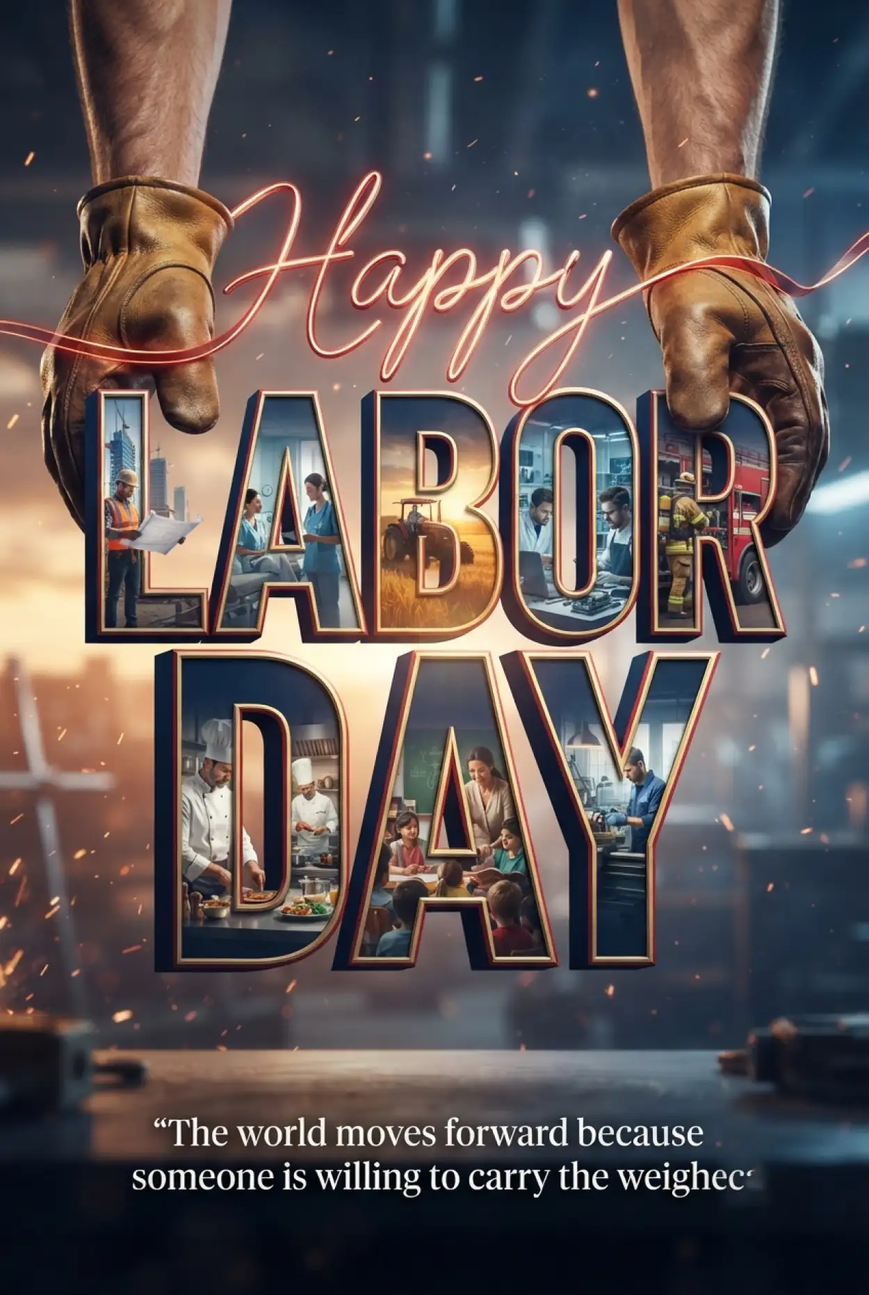 Free Download Happy Labor Day Usa 2026 American Flag Background - High Quality Happy Labor Day USA 2026 Background Image