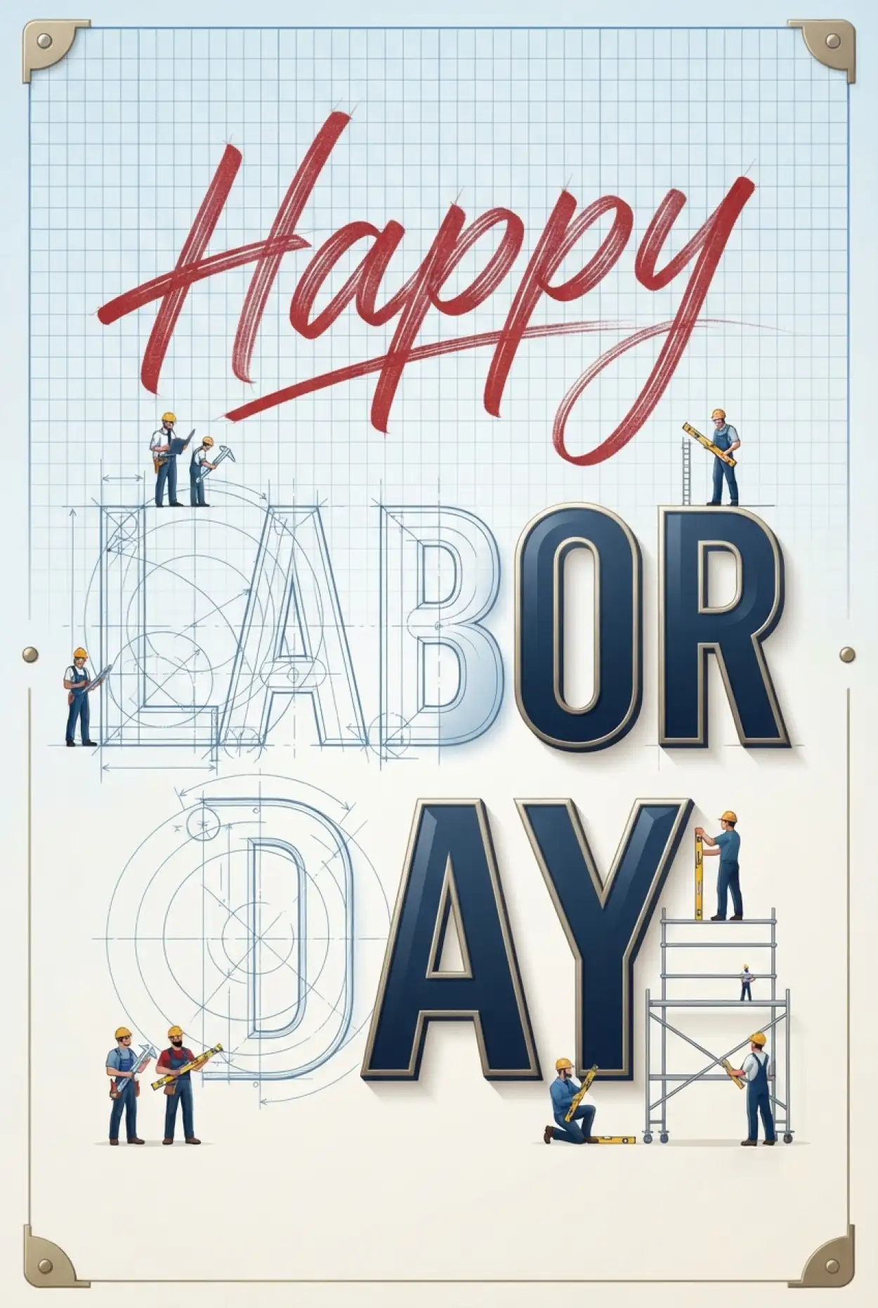 Free Download Happy Labor Day Usa 2026 Corporate Greeting Card - High Quality Happy Labor Day USA 2026 Image
