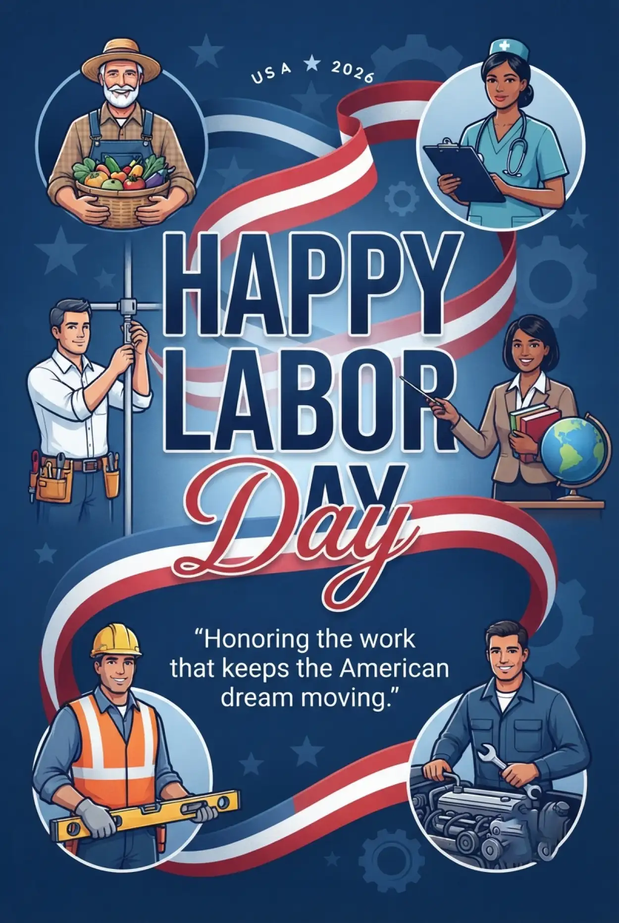 Free Download Happy Labor Day Usa 2026 Wishes For Employees - High Quality Happy Labor Day USA 2026 Image