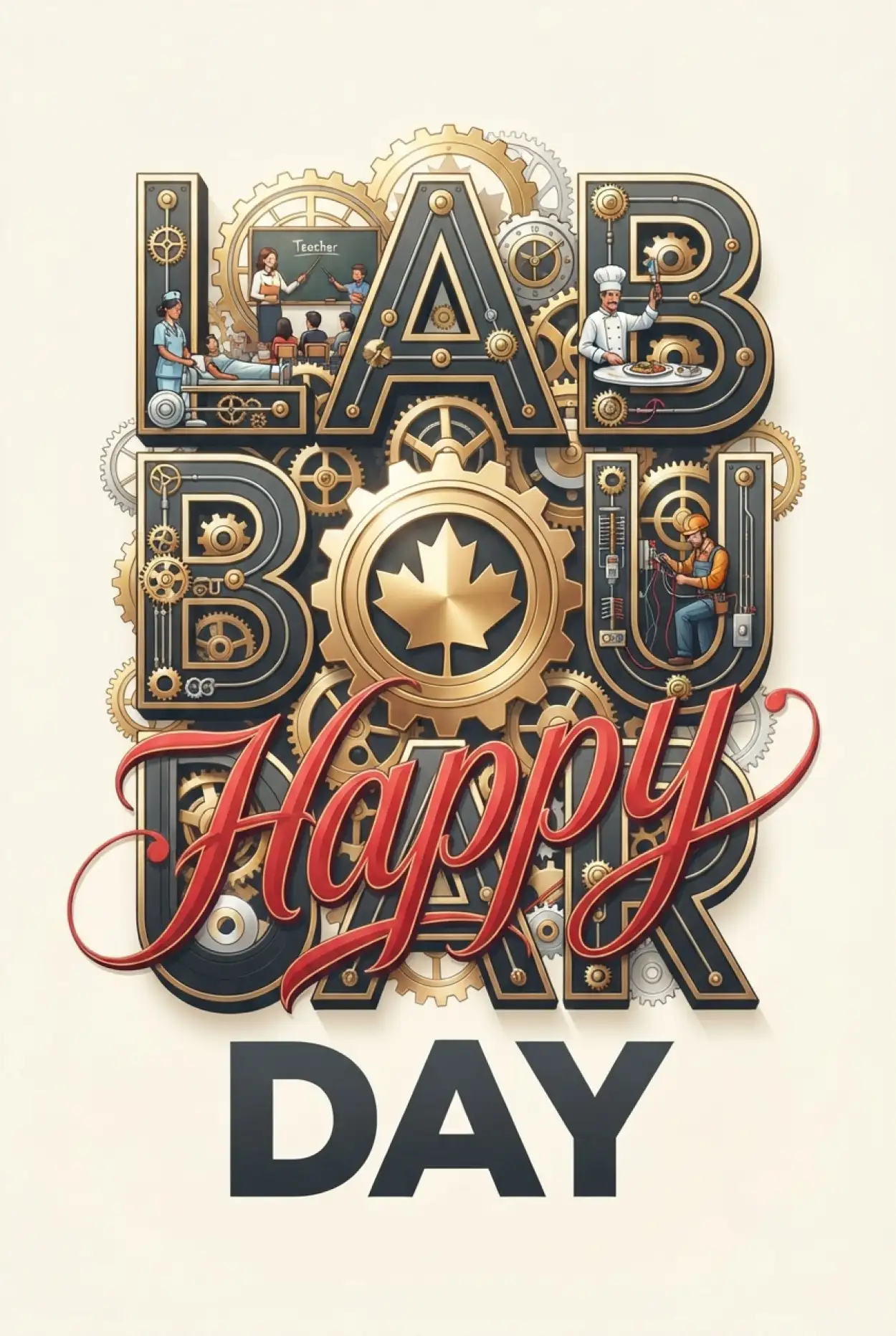 Free Download Happy Labour Day Canada 2026 Patriotic Wishes - High Quality Happy Labour Day Canada 2026 Image