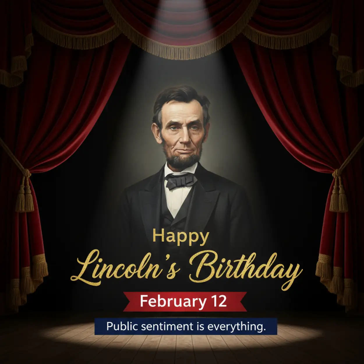 Free Download Happy Lincolns Birthday Facebook Post - High Quality Happy Lincolns Birthday Background
