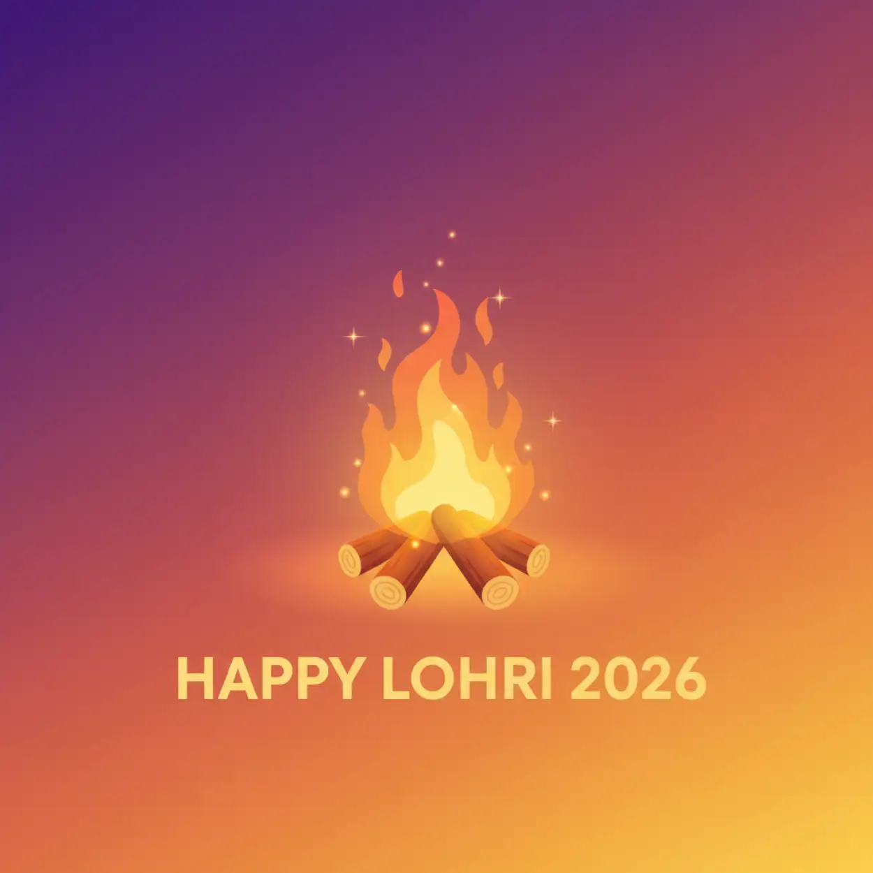 happy lohri 2026 cute festive background
