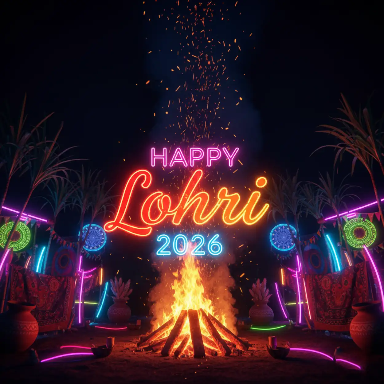 happy lohri 2026 greeting free download