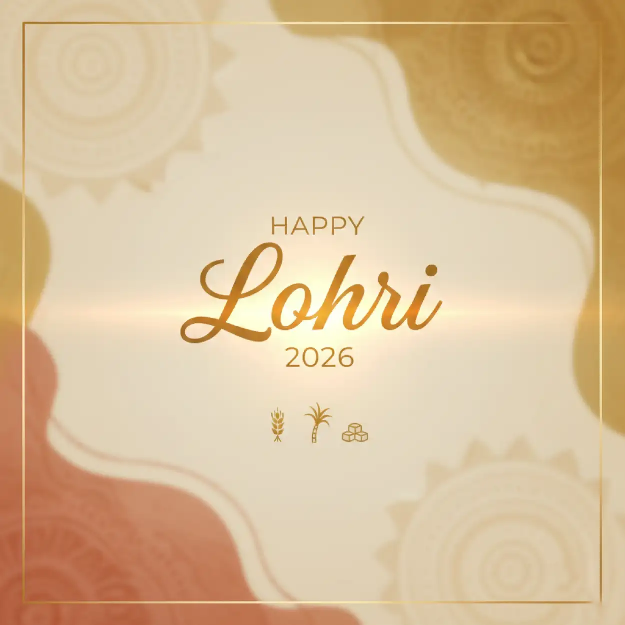happy lohri 2026 greeting with sugarcane