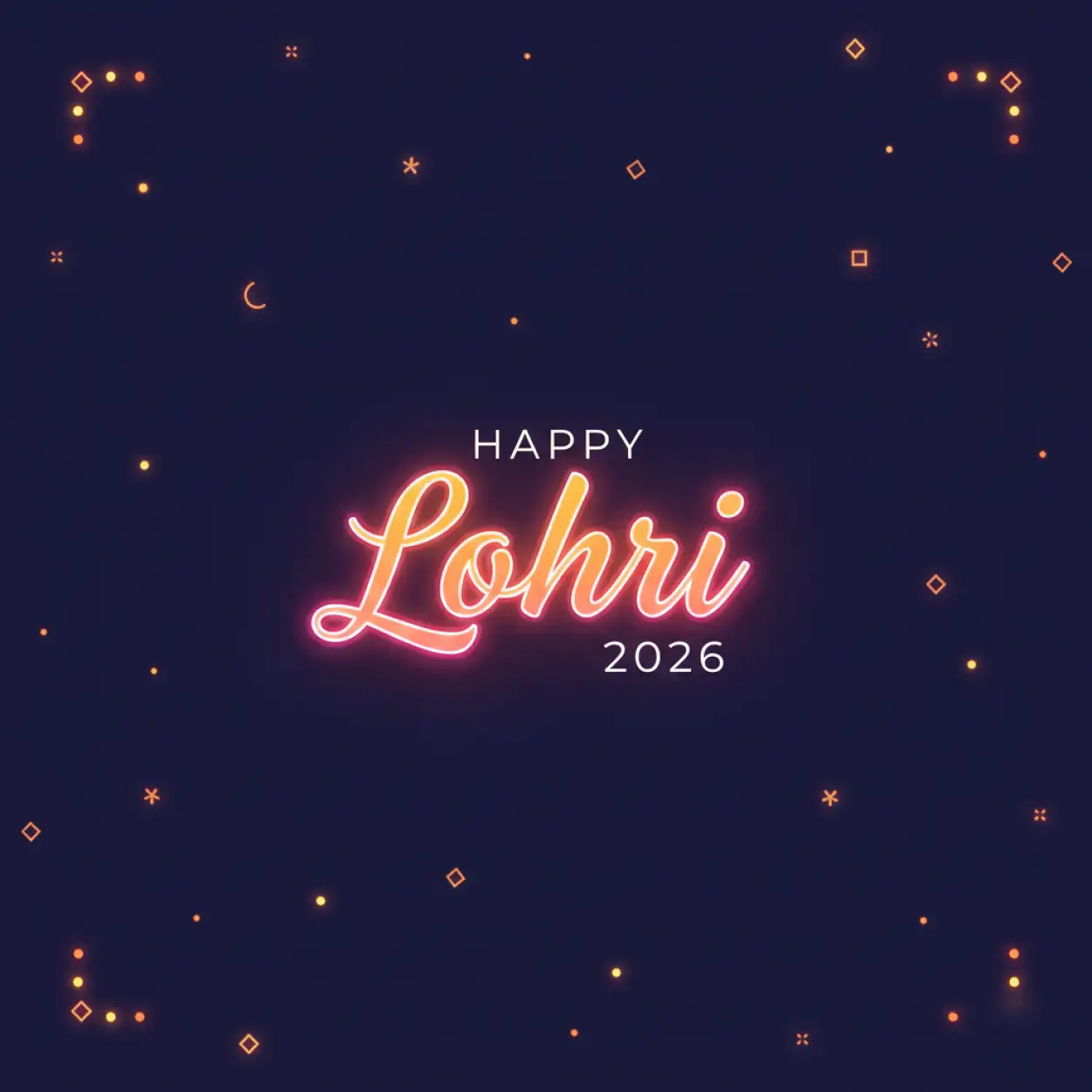 happy lohri 2026 greetings corporate card