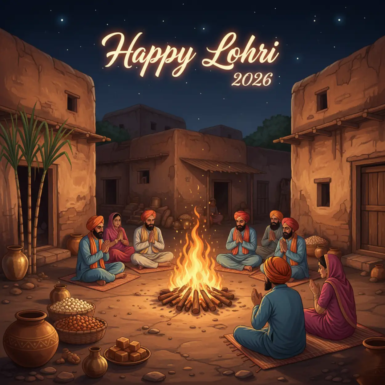 happy lohri 2026 greetings for facebook