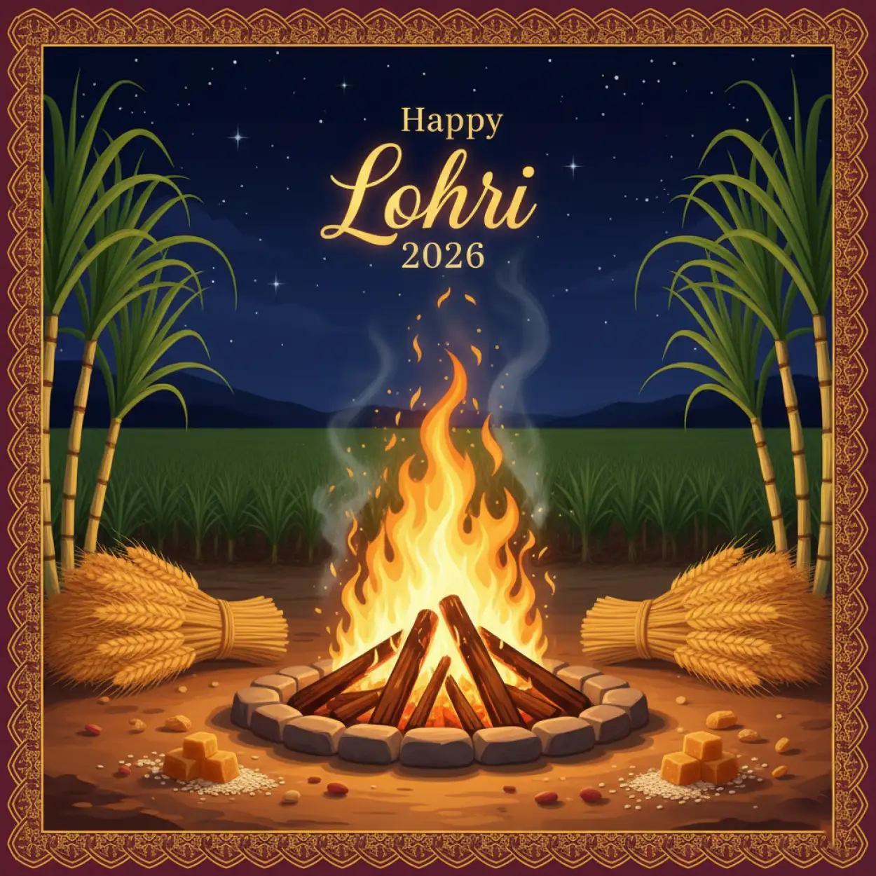 happy lohri 2026 greetings for friends