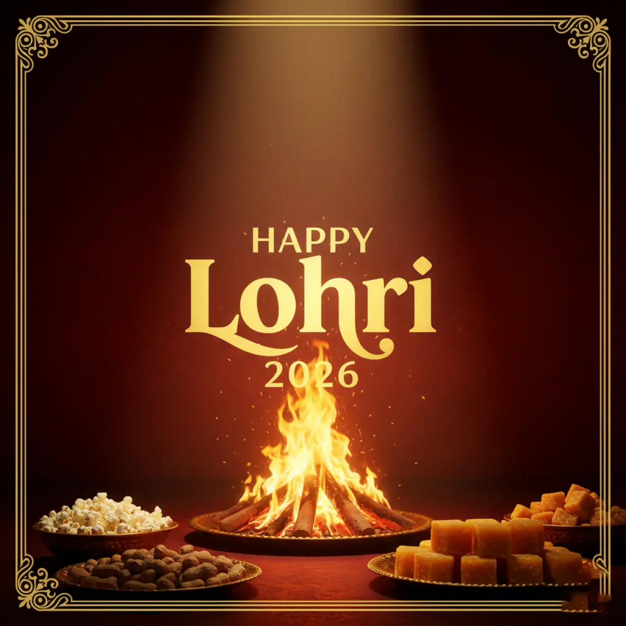 happy lohri 2026 greetings hd greeting card