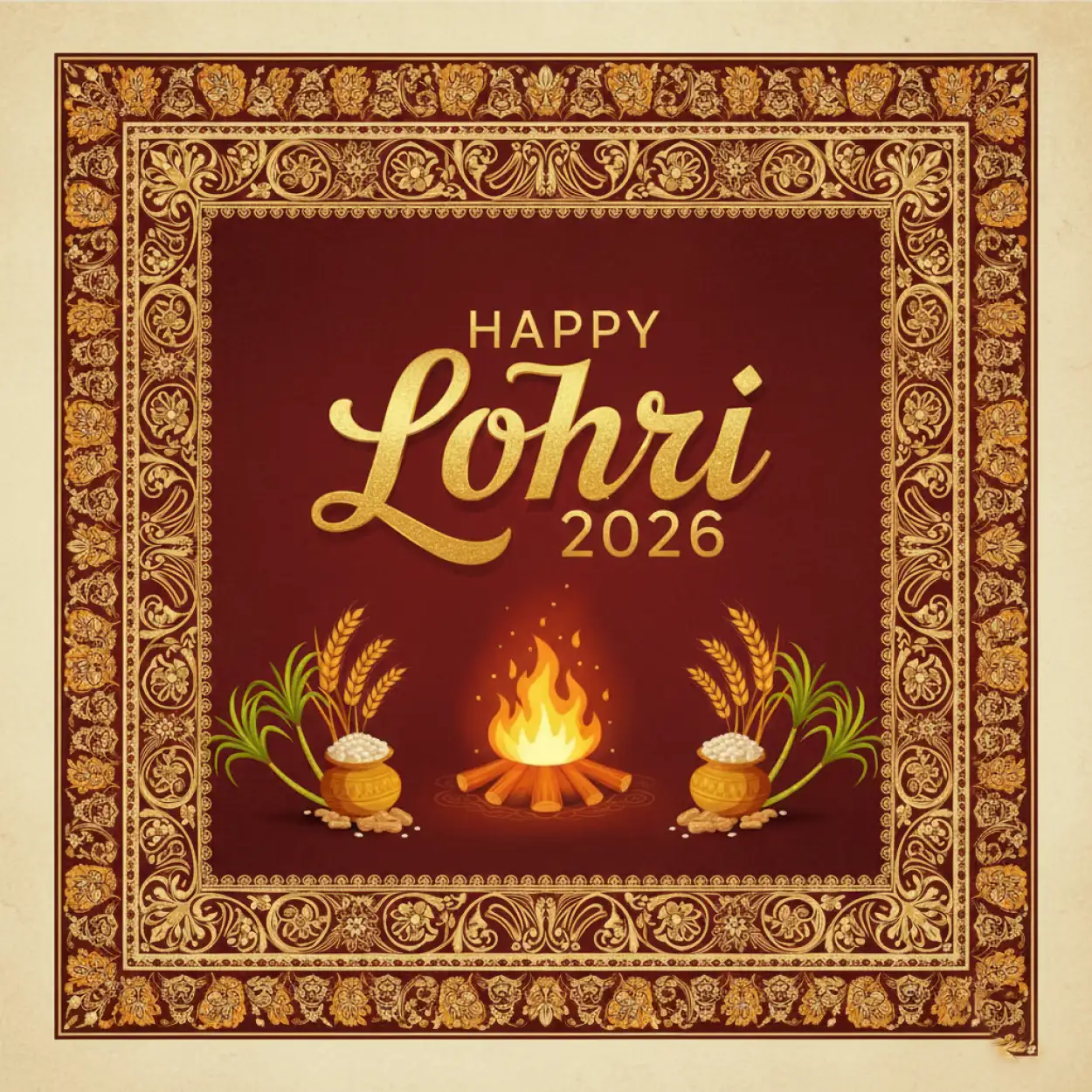 happy lohri 2026 greetings images