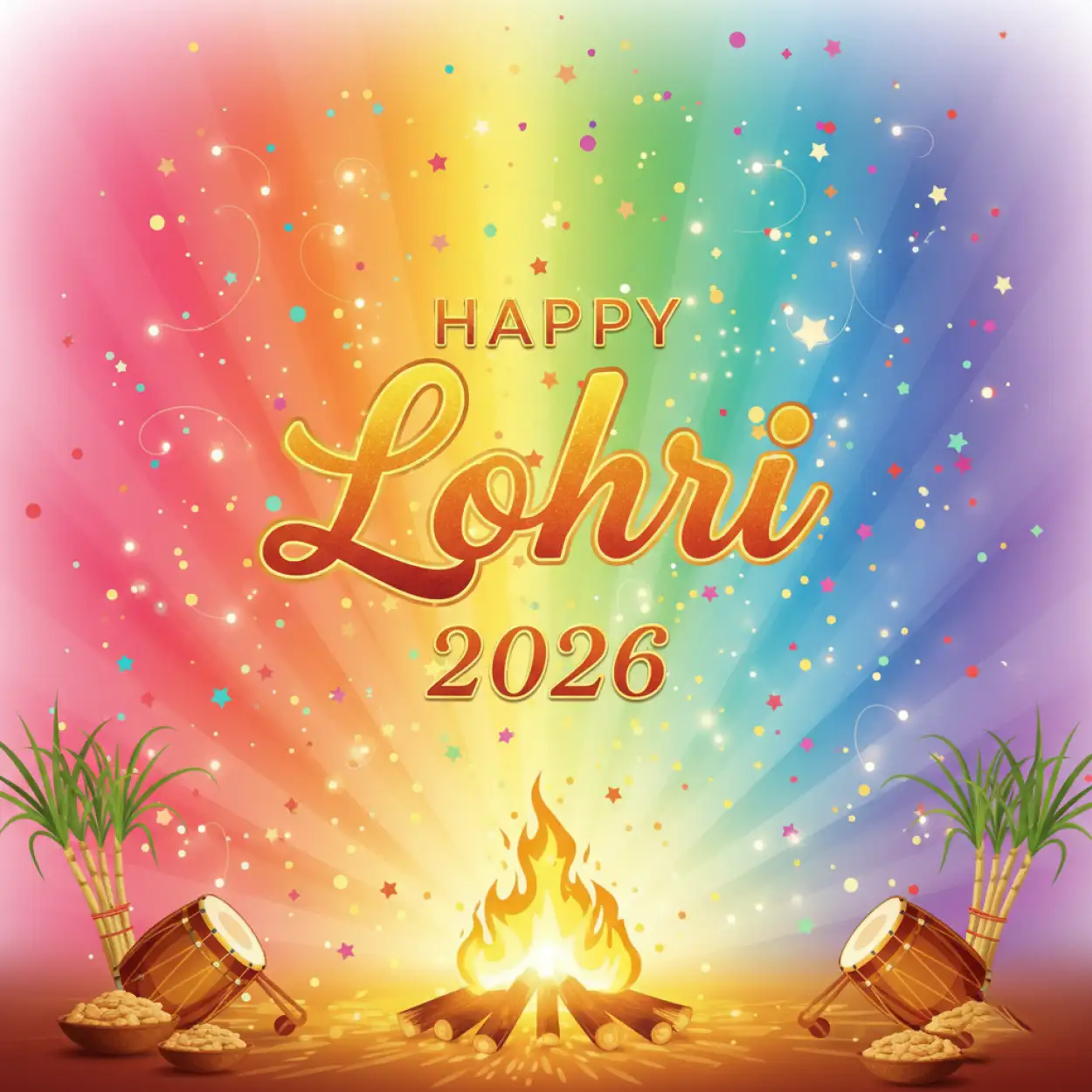 happy lohri 2026 greetings office message