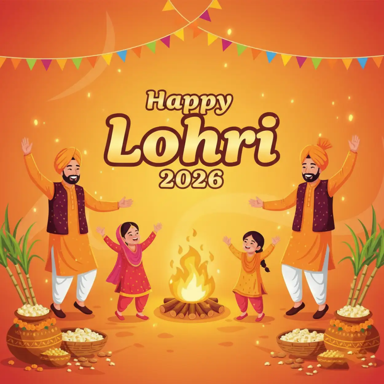happy lohri 2026 whatsapp greetings