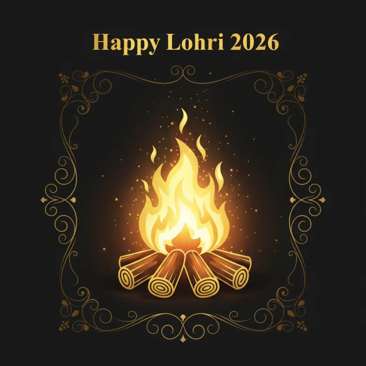 Free Download Happy Lohri 2026 Wishes For Facebook Post - High Quality Happy Lohri 2026 Wishes Background