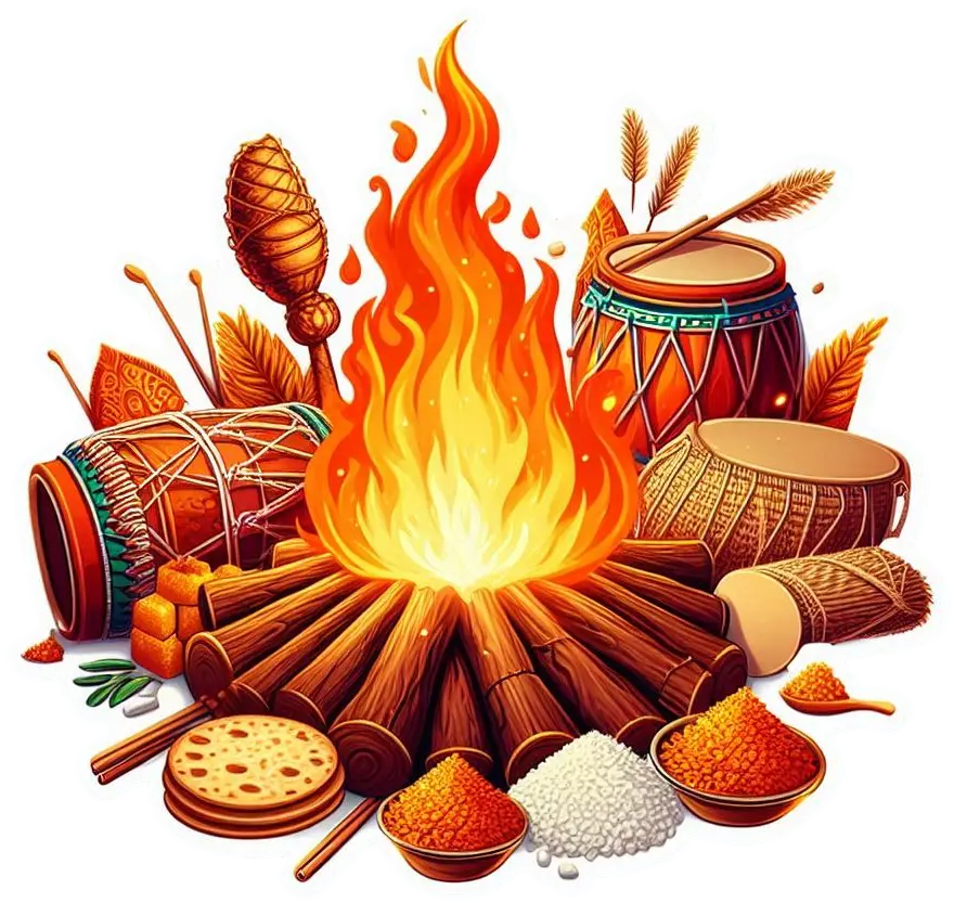 happy lohri india png wishes