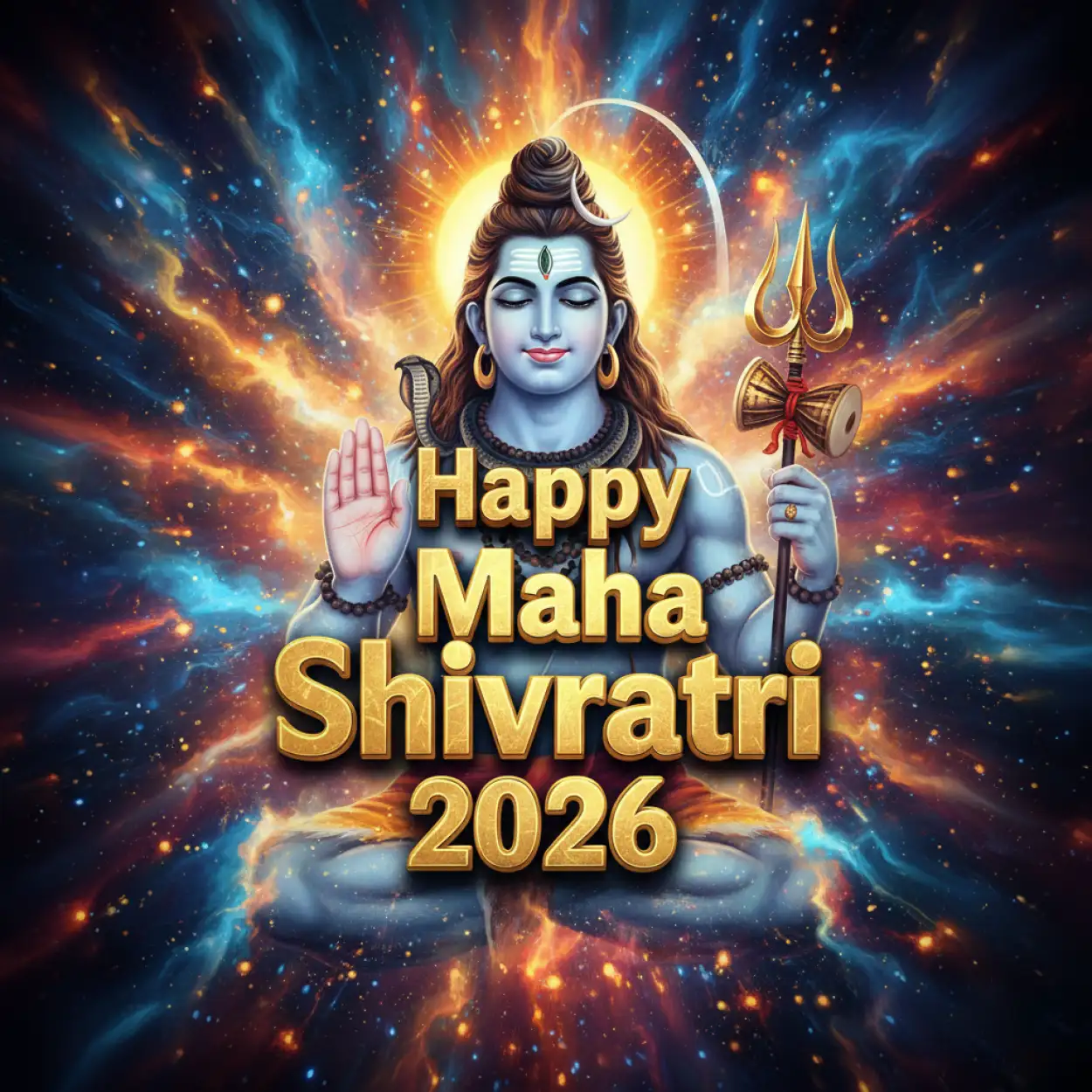 Free Download Happy Maha Shivratri 2026 Facebook Festival Poster - High Quality Happy Maha Shivratri 2026 Facebook Post Background