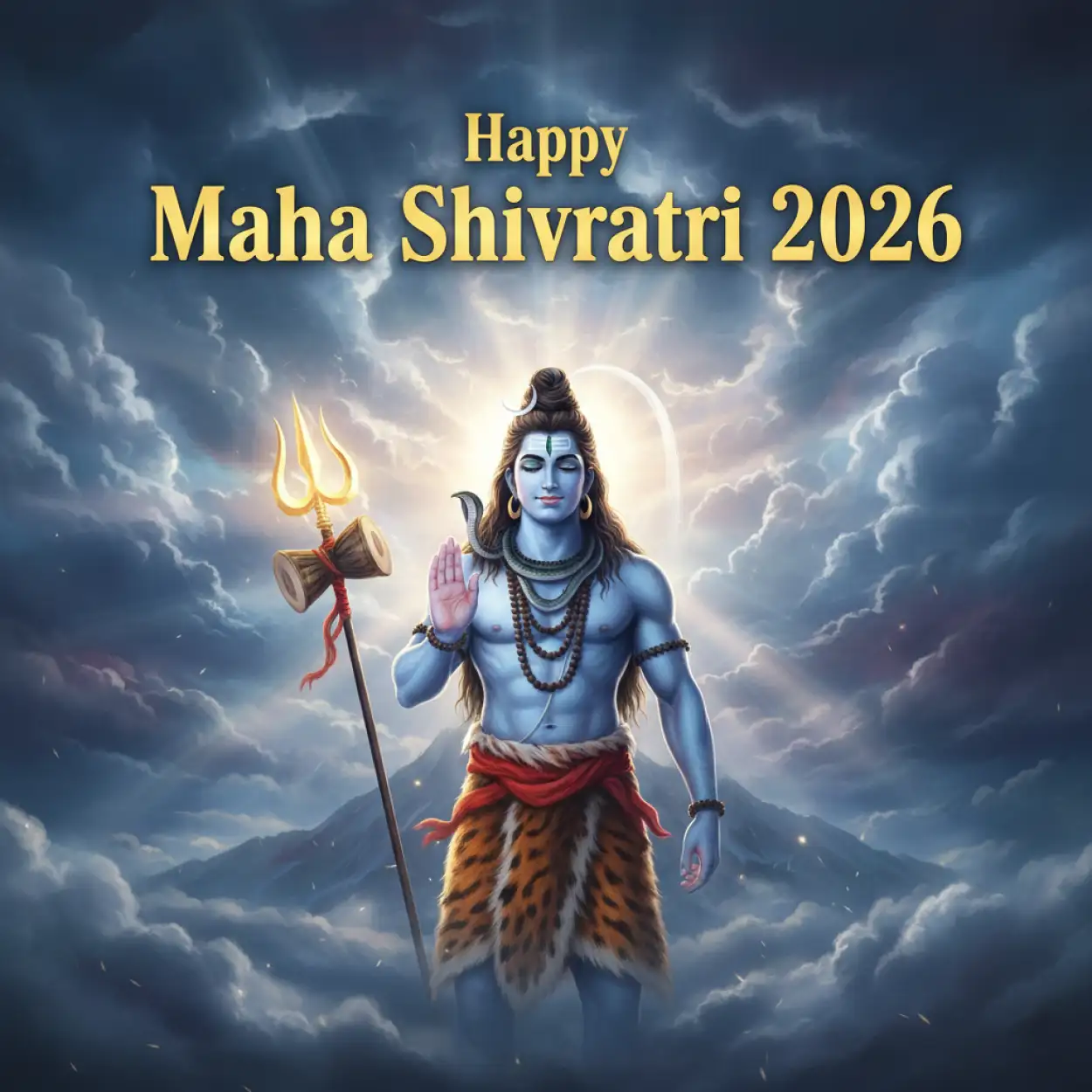 Free Download Happy Maha Shivratri 2026 Facebook Religious Status - High Quality Happy Maha Shivratri 2026 Facebook Post Background