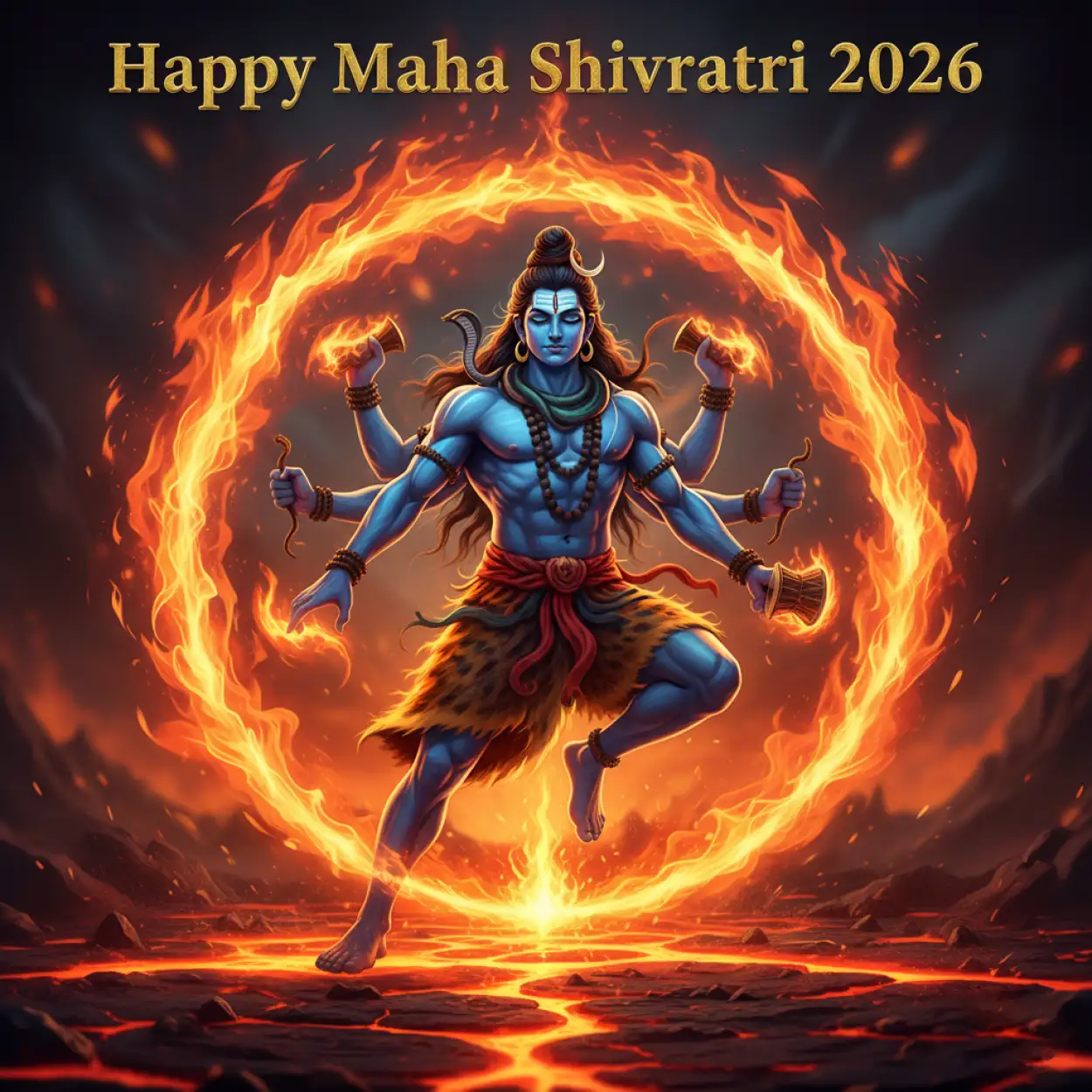 Free Download Happy Maha Shivratri 2026 Facebook Status - High Quality Happy Maha Shivratri 2026 Facebook Post Background