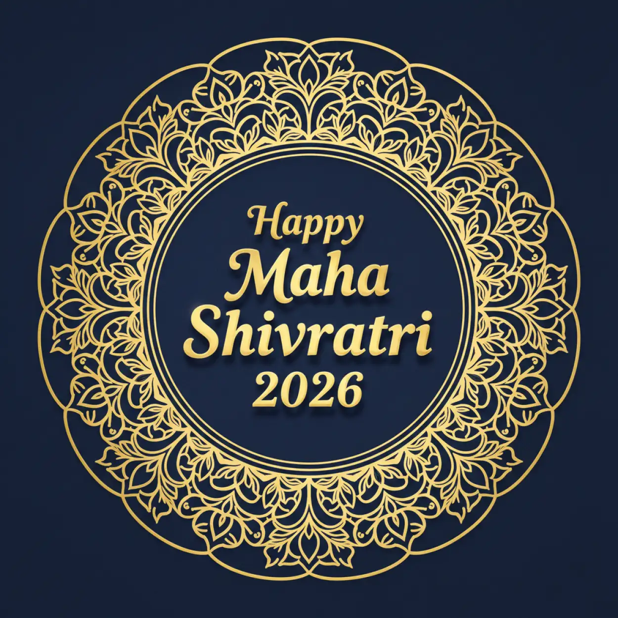 Free Download Happy Maha Shivratri 2026 Greeting Card Design - High Quality Happy Maha Shivratri 2026 Background