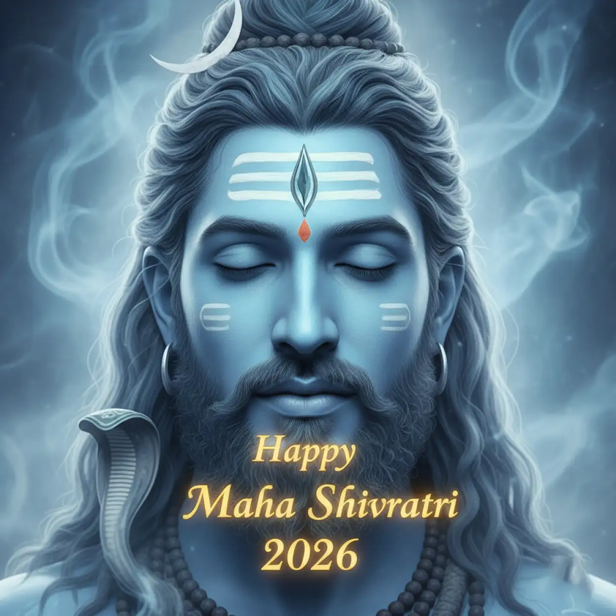 Free Download Happy Maha Shivratri 2026 Image With Om Namah Shivaya Text - High Quality Happy Maha Shivratri 2026 Background