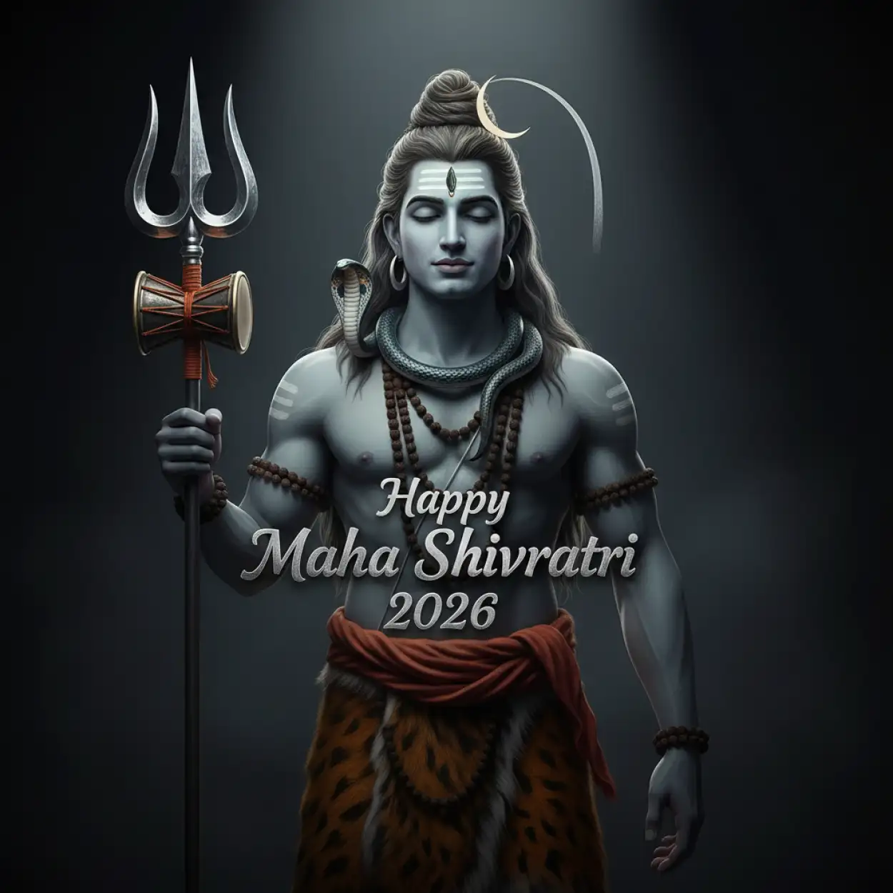Free Download Happy Maha Shivratri 2026 Instagram Mahadev Aashirvad Photo - High Quality Happy Maha Shivratri 2026 Instagram Post Background