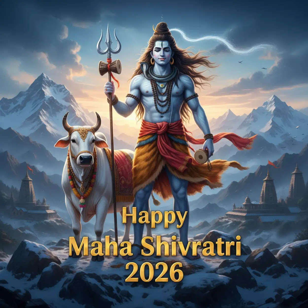 Free Download Happy Maha Shivratri 2026 Instagram Mahadev Blessing Status - High Quality Happy Maha Shivratri 2026 Instagram Post Background