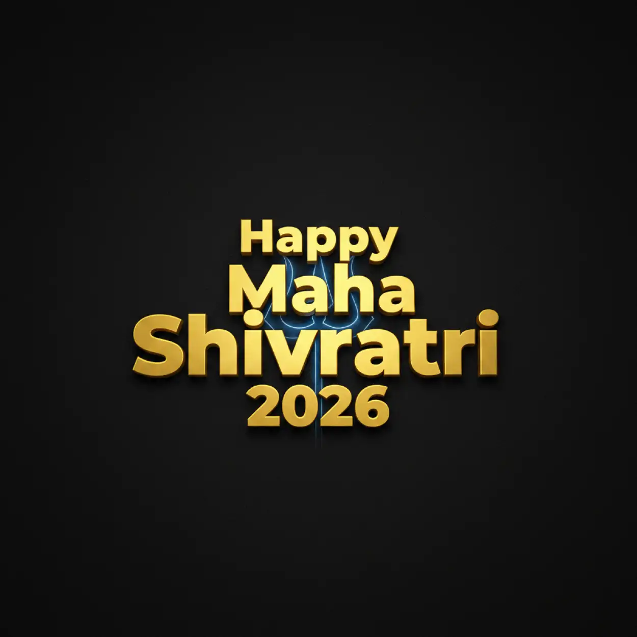 Free Download Happy Maha Shivratri 2026 Typography Png - High Quality Happy Maha Shivratri 2026 PNG Image