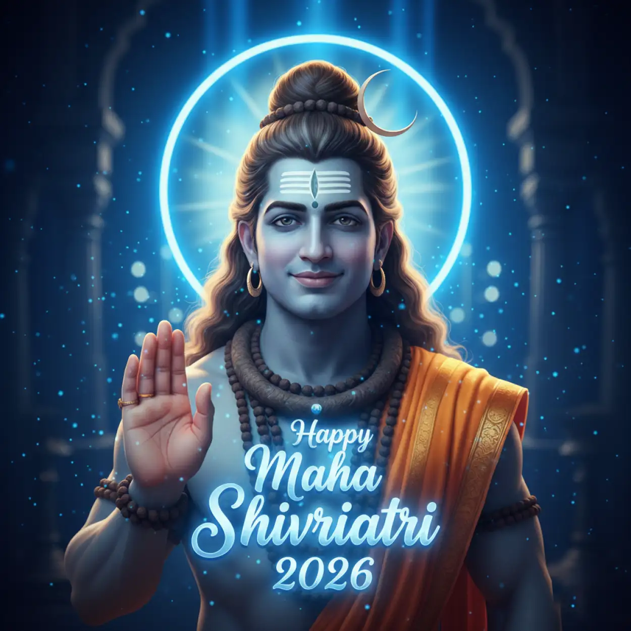 Free Download Happy Maha Shivratri 2026 Whatsapp Devotional Poster Design - High Quality Happy Maha Shivratri 2026 Whatsapp Background