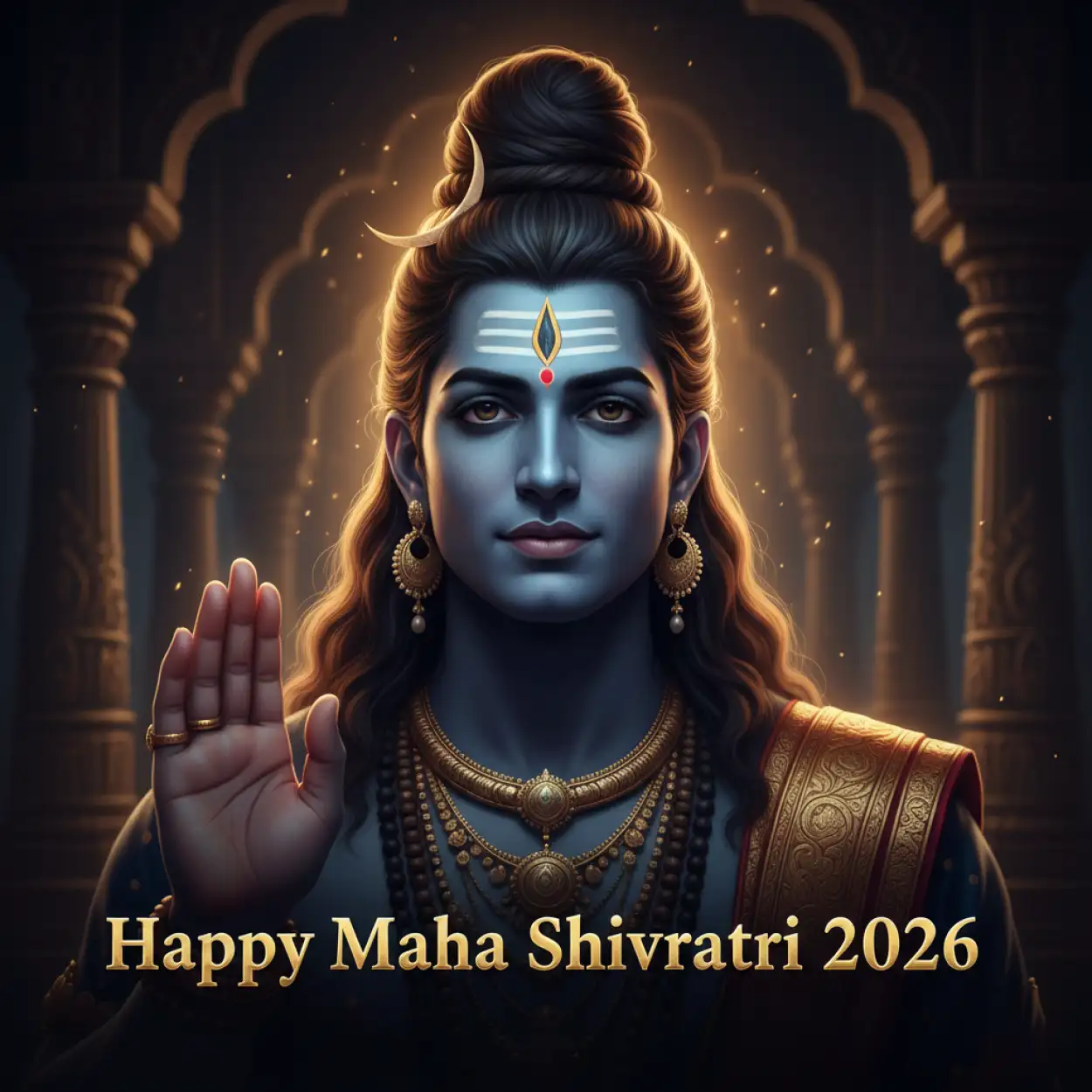 Free Download Happy Maha Shivratri 2026 Whatsapp Greeting Card - High Quality Happy Maha Shivratri 2026 Whatsapp Background