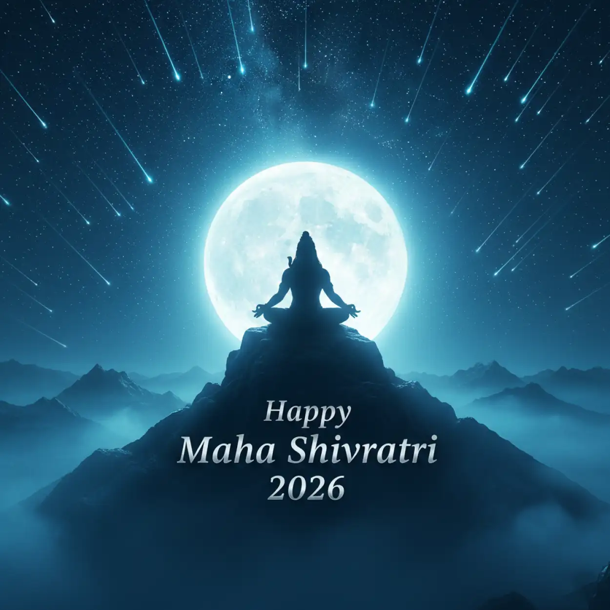 Free Download Happy Maha Shivratri 2026 Whatsapp Moonlight Mahadev Image - High Quality Happy Maha Shivratri 2026 Whatsapp Background